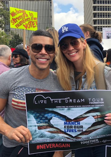 Nikkole with Wilson Cruz  (LTDTF) March For Our Lives